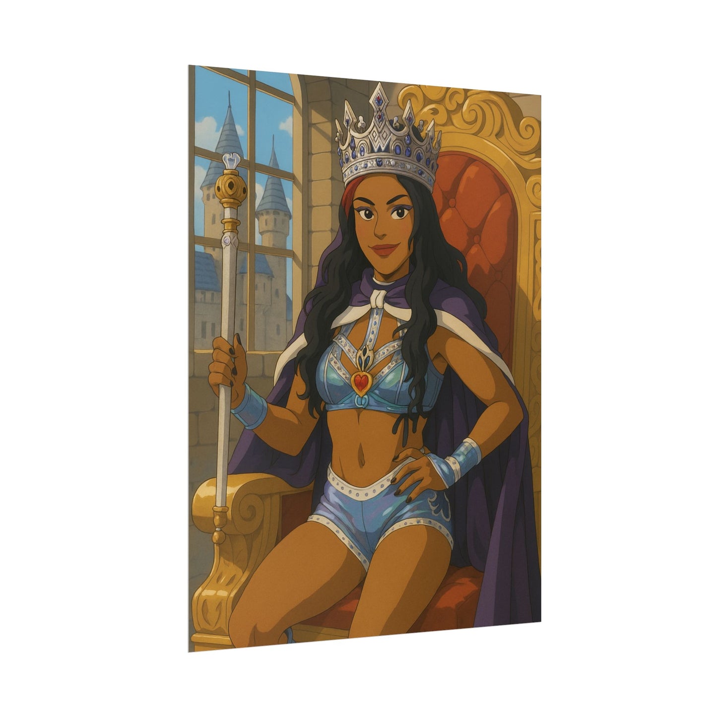 Loco Fits Anime Wrestling 'Latin Queen Vega' Poster