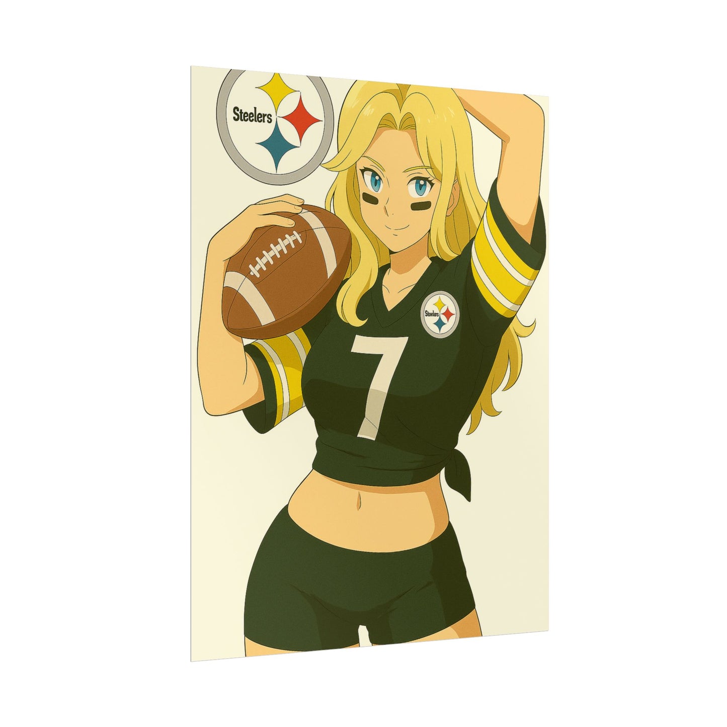 Loco Fits Anime Girls 'Steelers Girl 1' Poster
