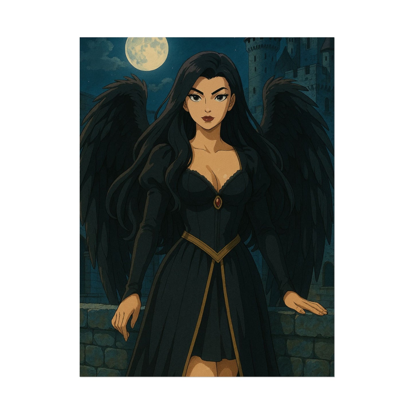 Loco Fits Anime Girls 'Dark Angel' Poster