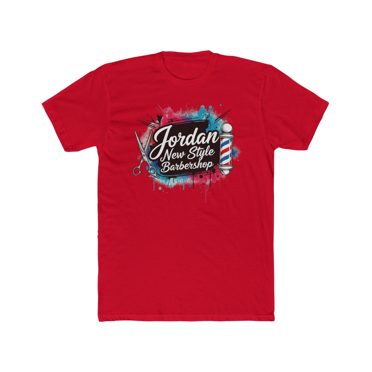 Jordan New Style Barbershop Alternative Logo V2 Cotton Crew Tee