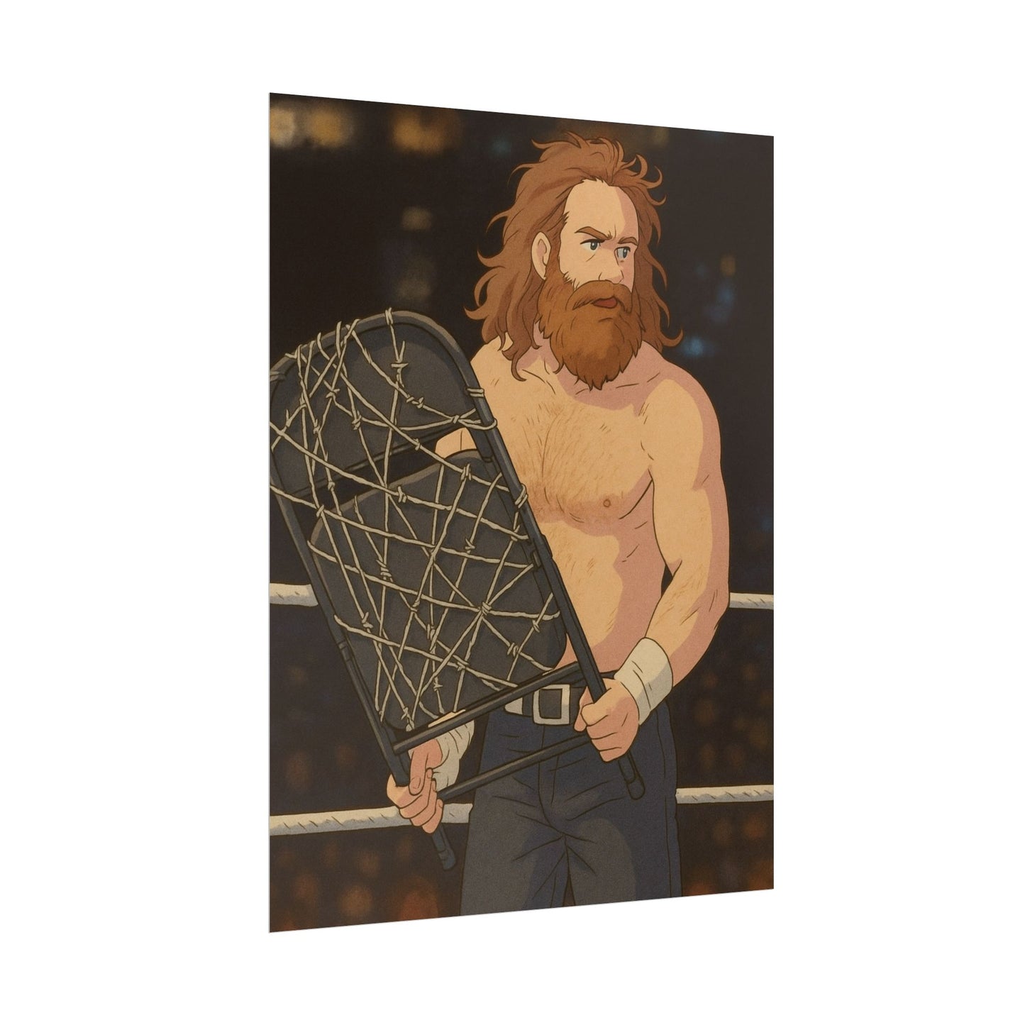 Loco Fits Anime Wrestling 'Psycho Sami' Poster