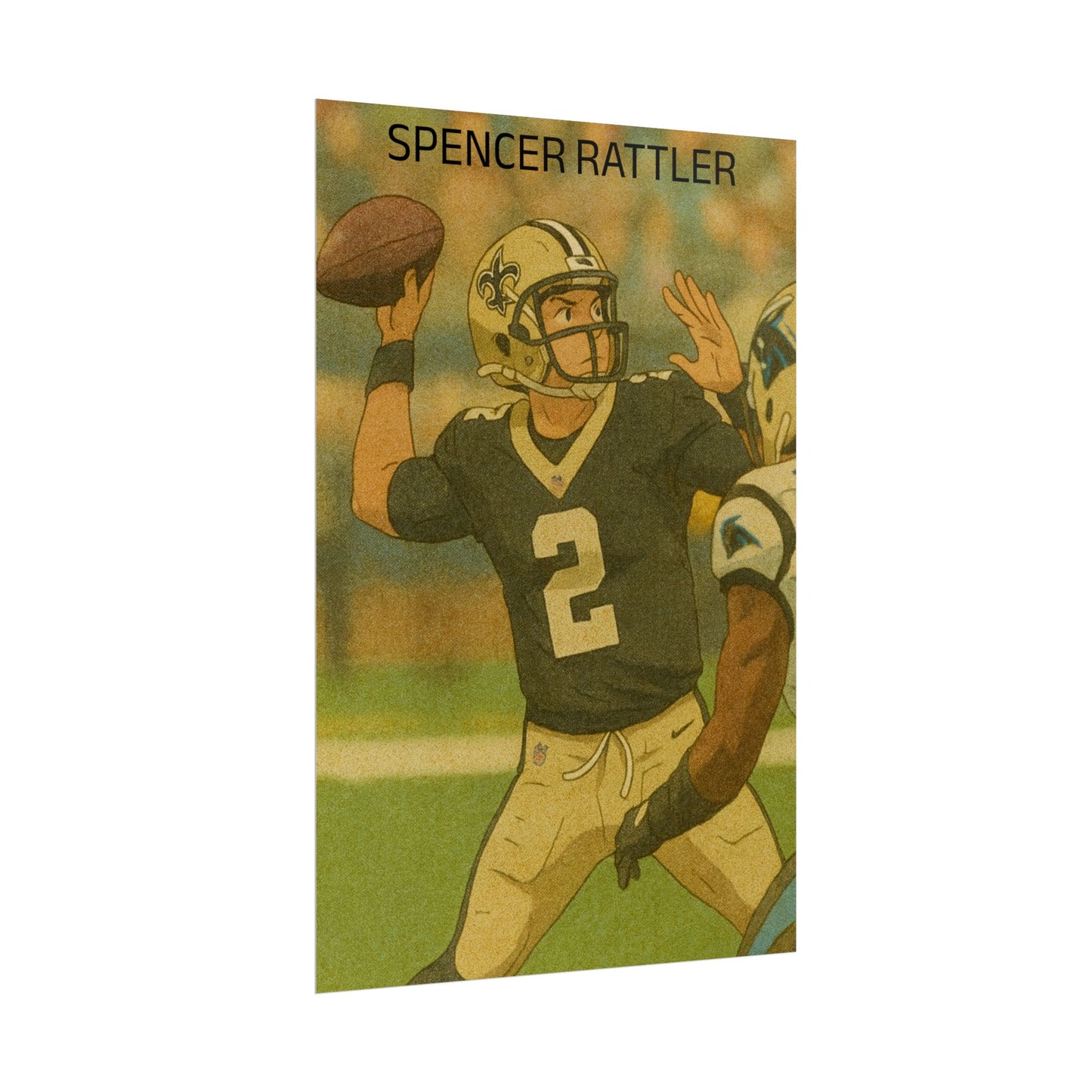 Loco Fits Anime Football 'Spencer Rattler' Poster