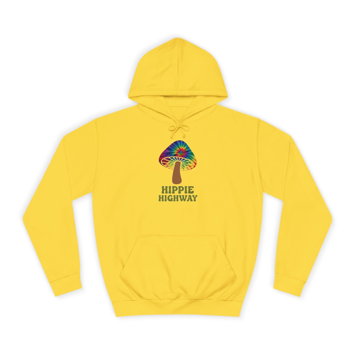 "Hippie Highway" Hippie Mushroom College Hoodie