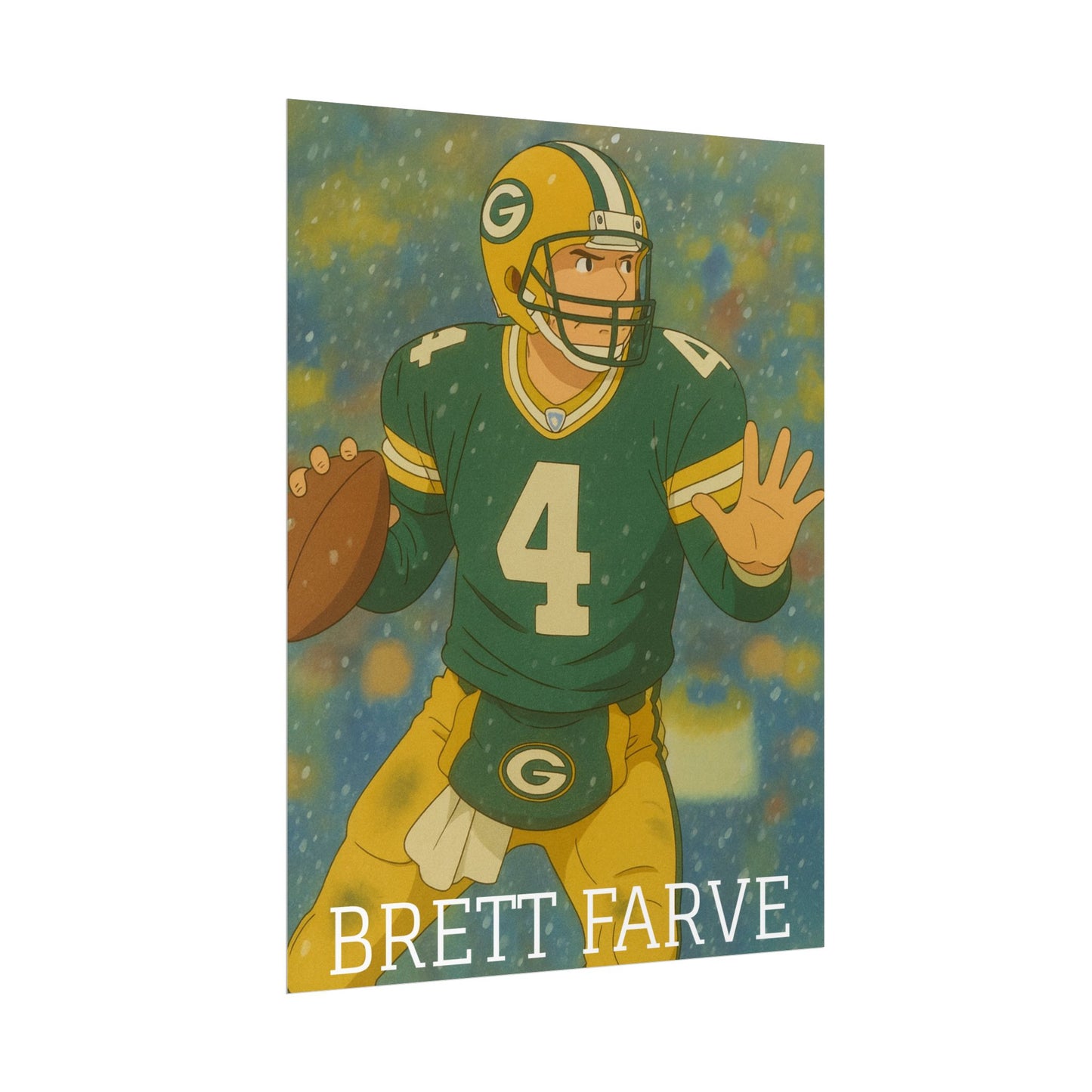 Loco Fits Anime Football 'Brett Farve' Poster