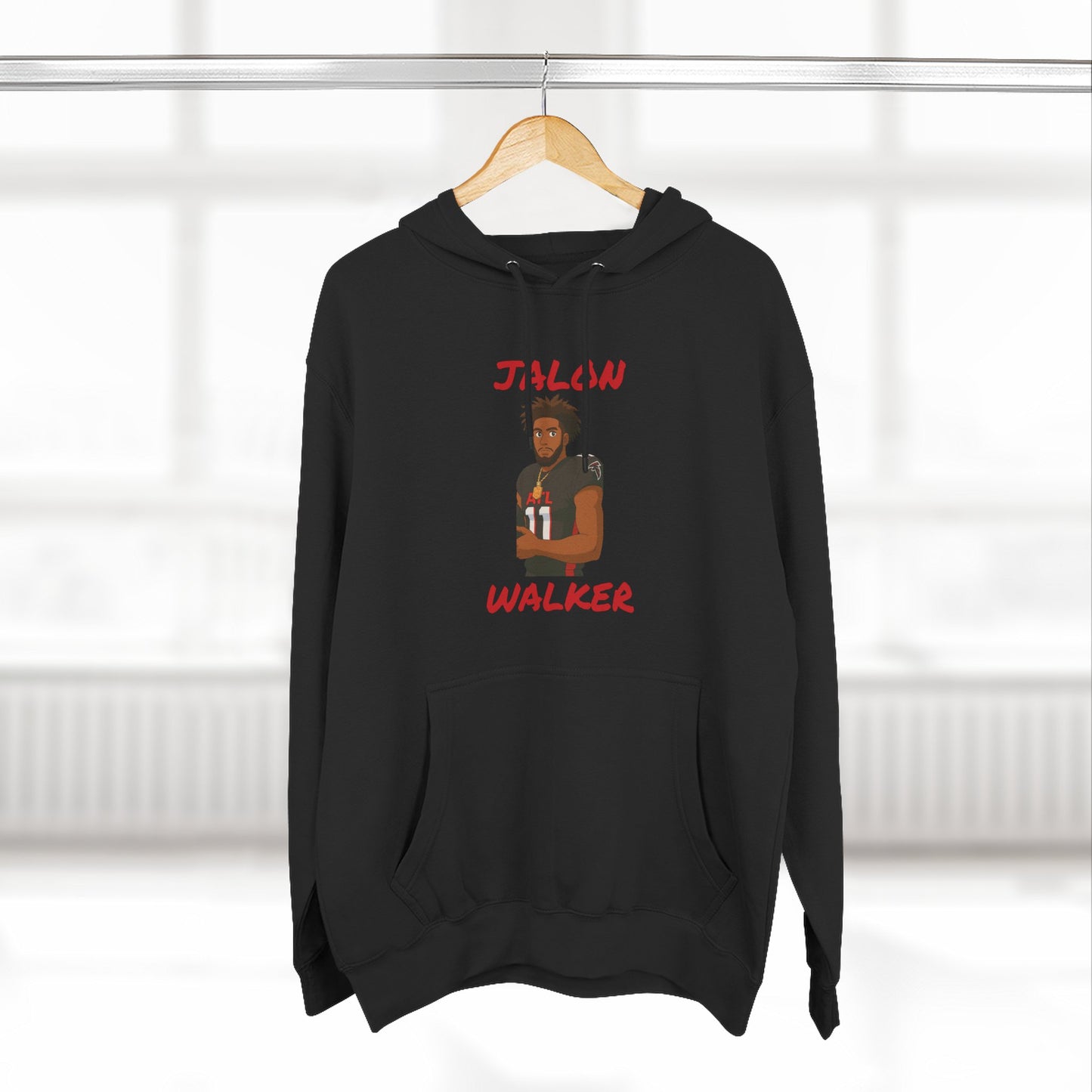 Anime Football 'Jalon Walker' Three-Panel Fleece Hoodie