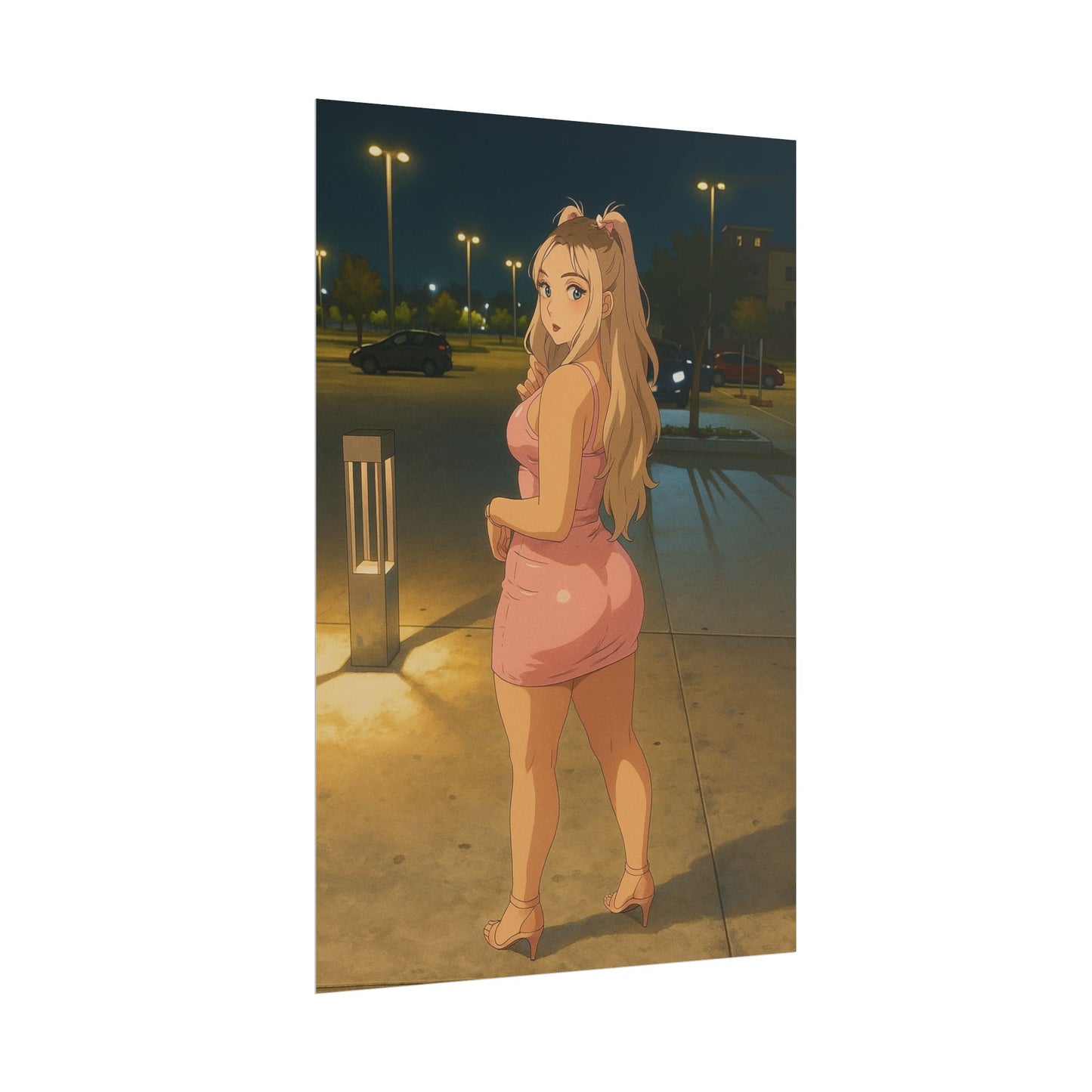 Loco Fits Anime Girls 'Night on the Town' Poster