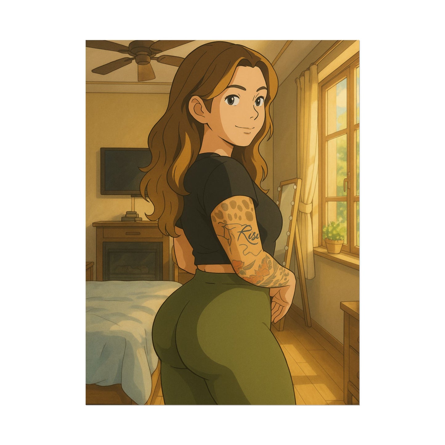 Loco Fits Anime Girls 'Rise & Shine' Poster