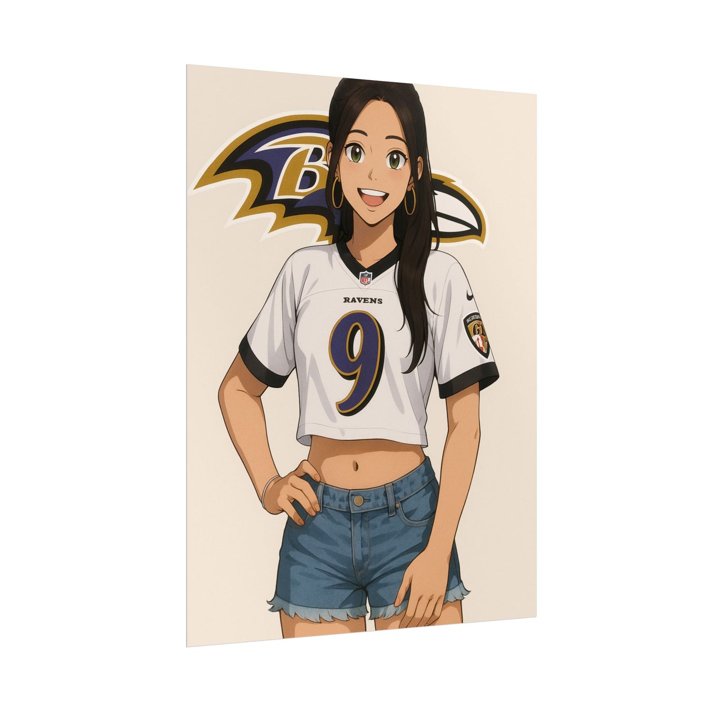 Loco Fits Anime Girls 'Ravens Girl 1' Poster