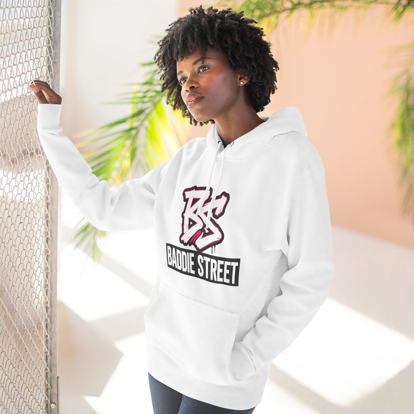 "Baddie Street" Streetwise V1 BS Logo Fleece Hoodie