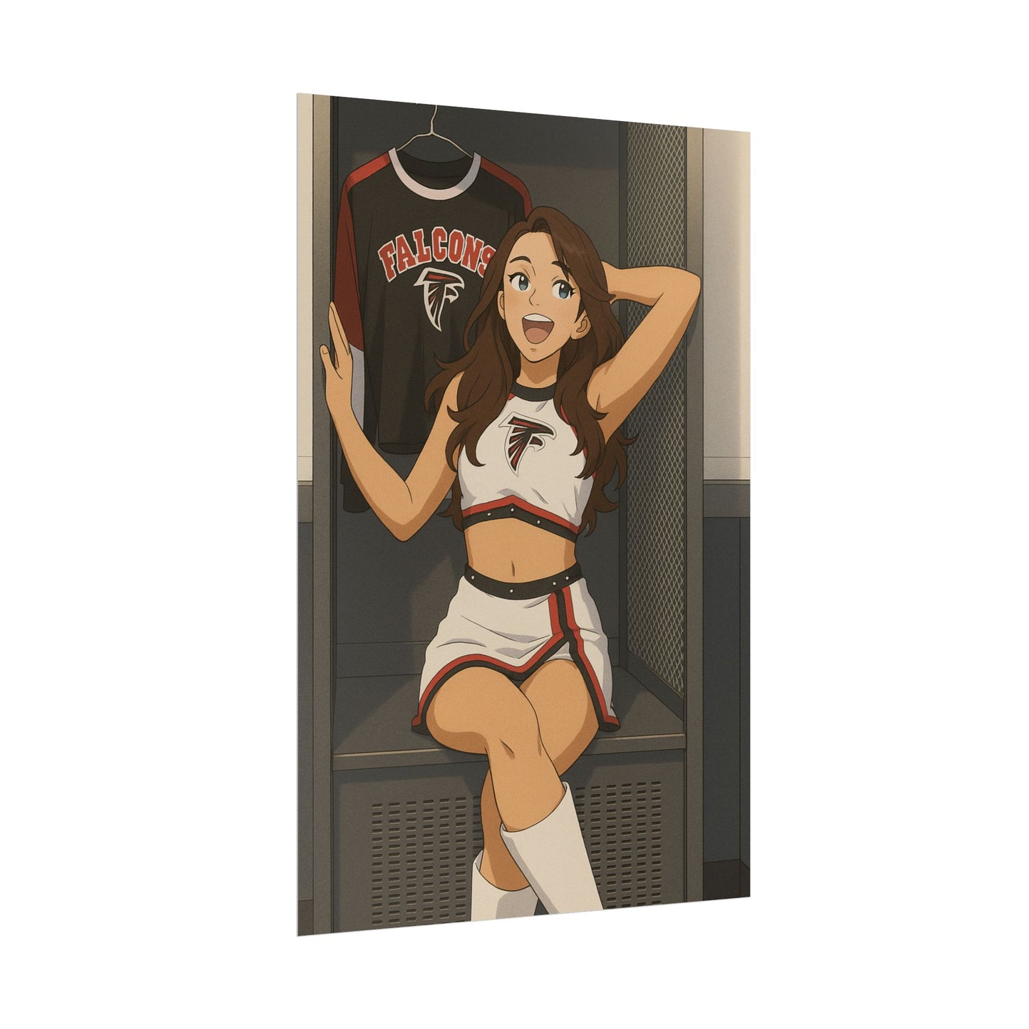 Loco Fits Anime Girls 'Falcons Cheerleader Locker-room ' Poster