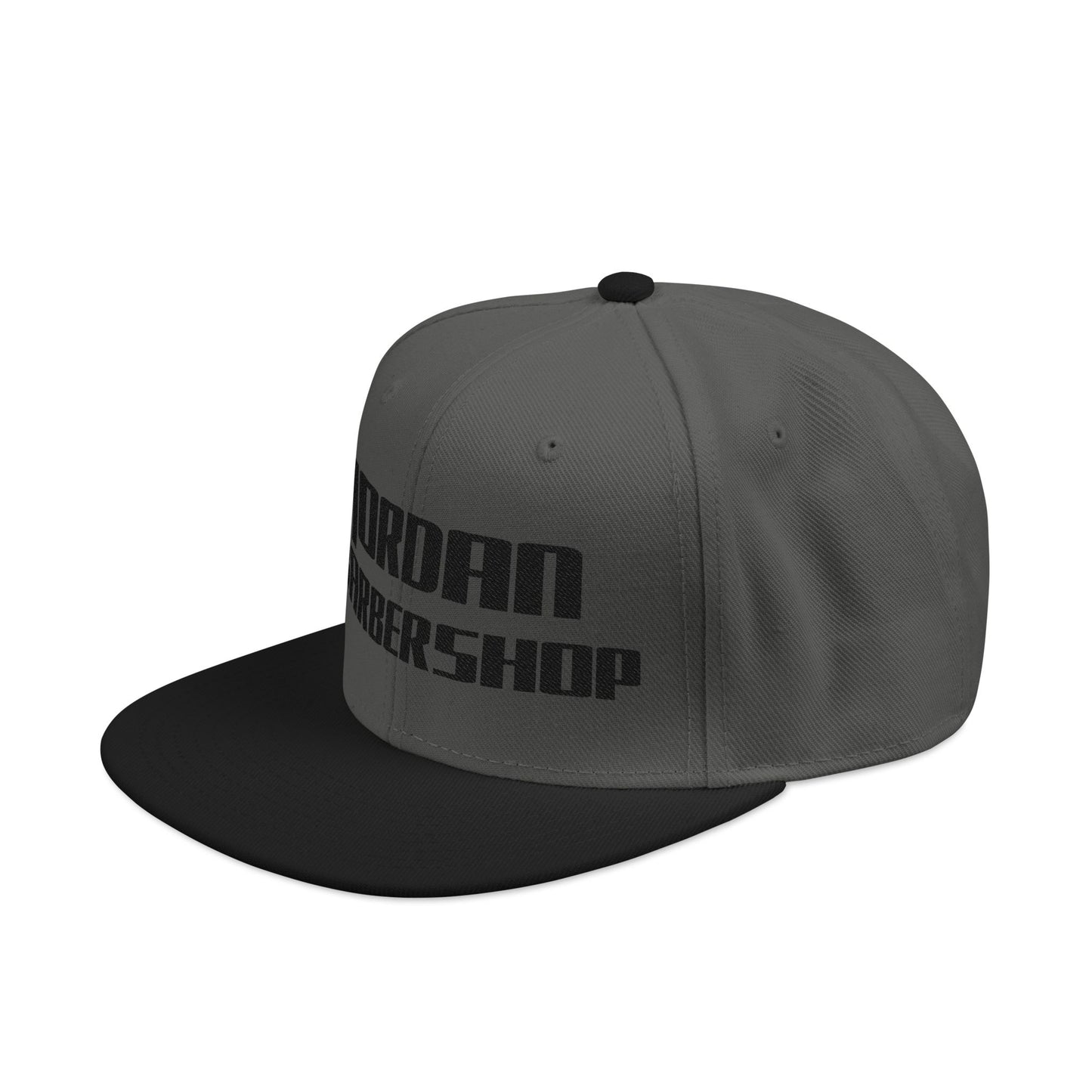 Jordan Barbershop Black Text Snapback