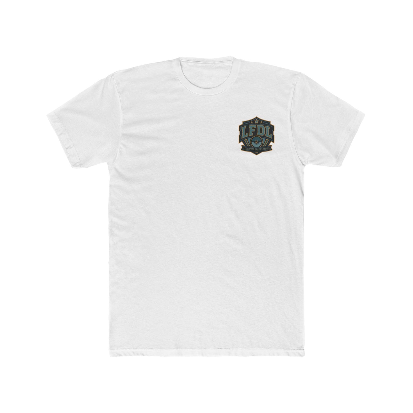 LocoFits Draft League North Carolina Pocket Logo Cotton Crew Tee