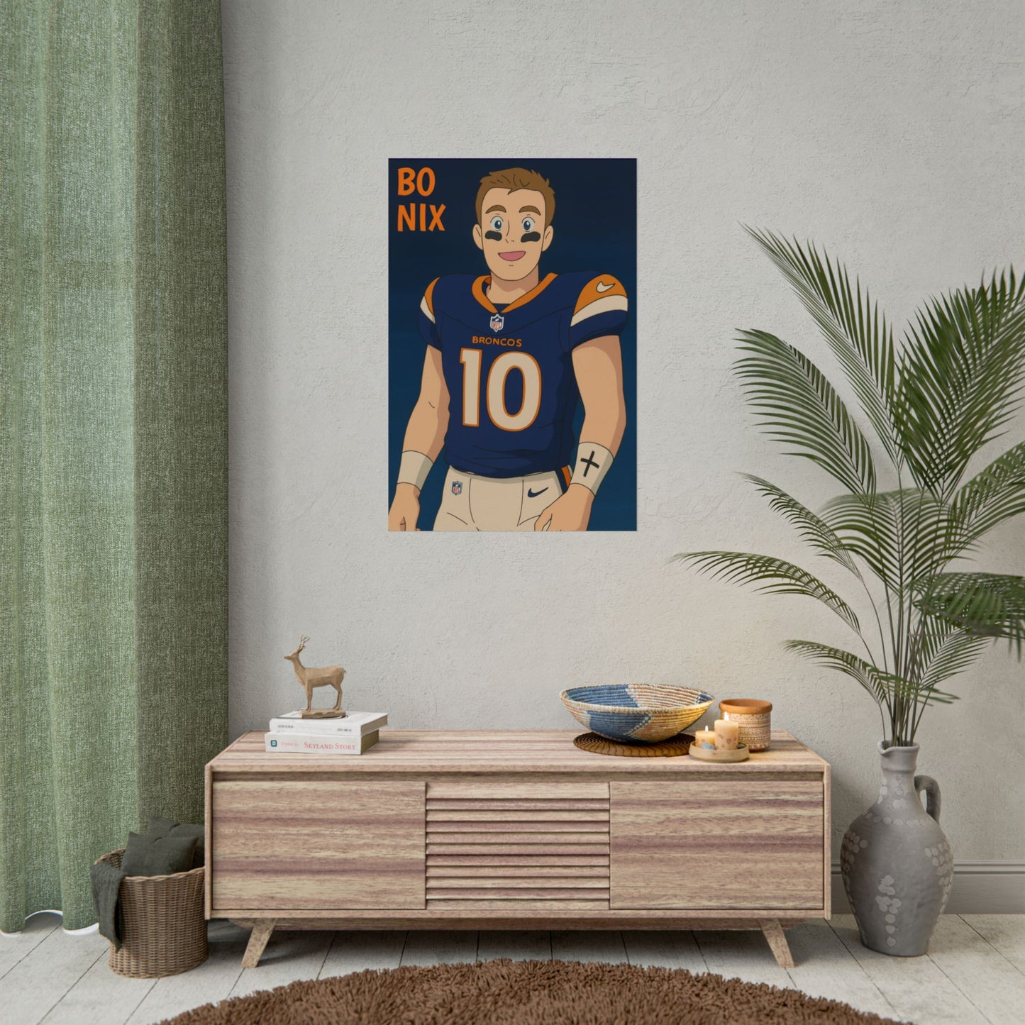 Loco Fits Anime Football 'Bo Nix' Poster