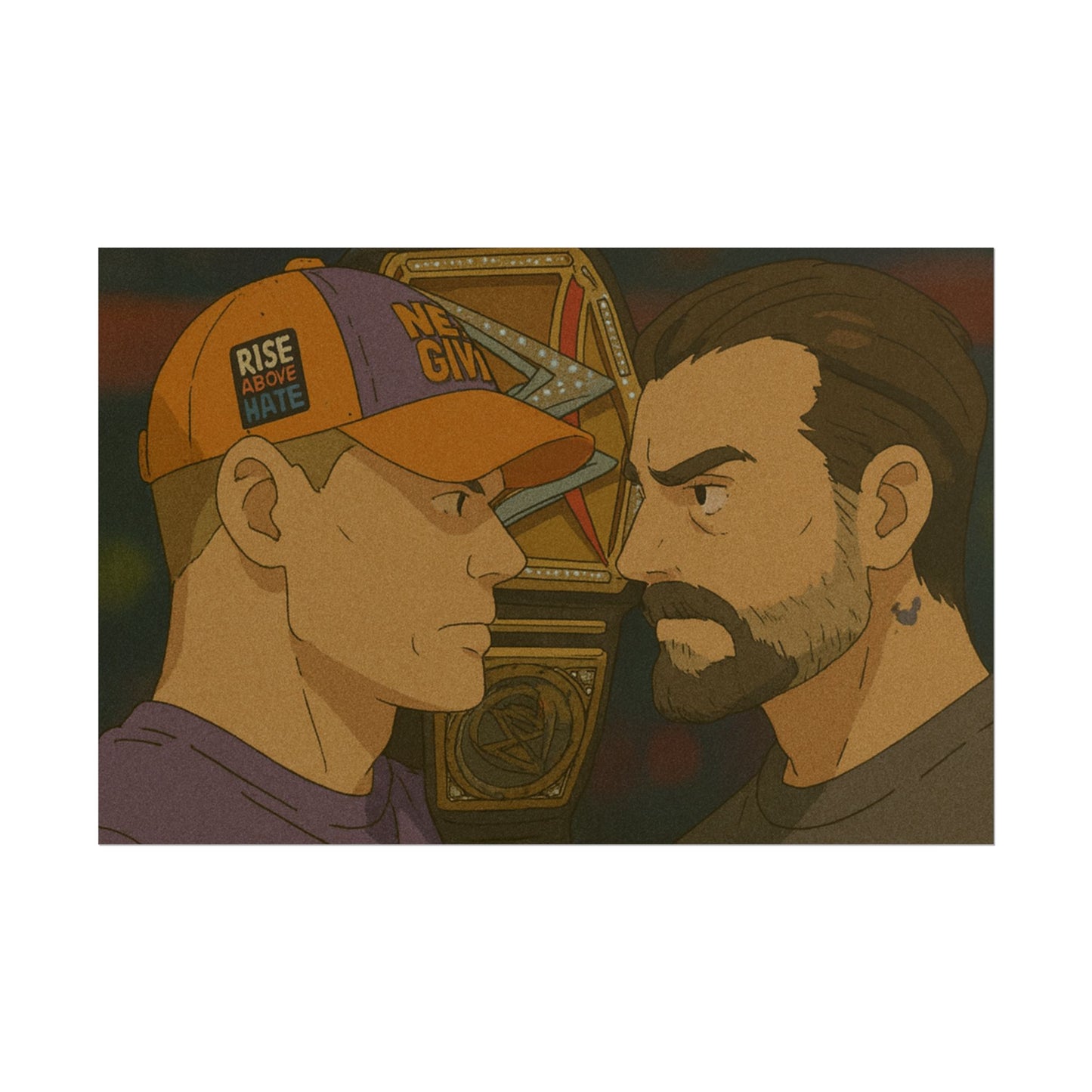 Loco Fits Anime Wrestling 'Cena vs Punk' Poster