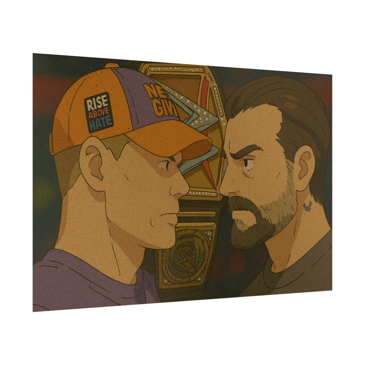 Loco Fits Anime Wrestling 'Cena vs Punk' Poster