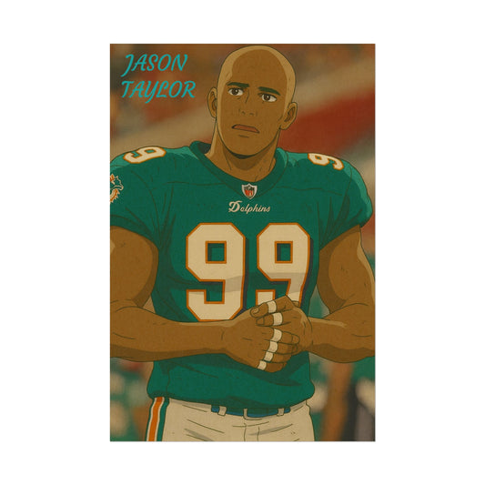 Loco Fits Anime Football 'Jason Taylor' Poster