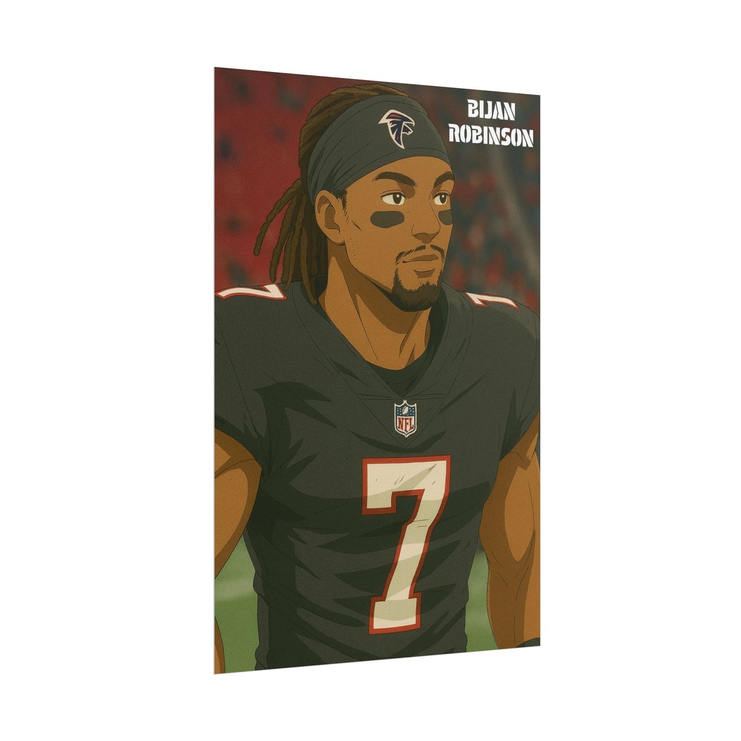 Loco Fits Anime Football 'Bijan Robinson' Poster V2