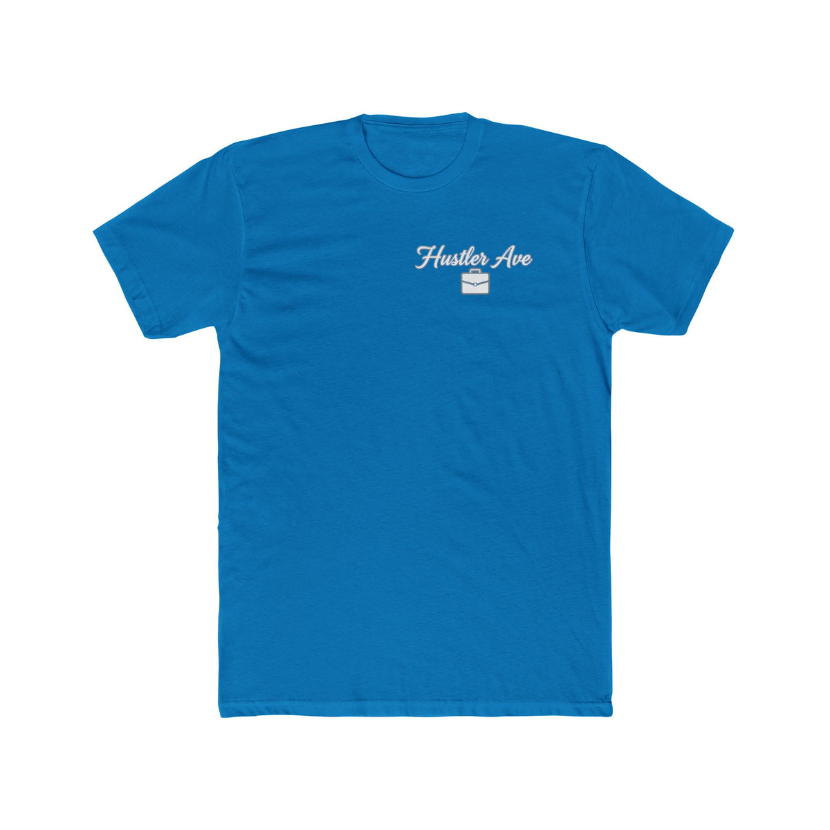 "Hustler Ave" All Business Briefcase Pocket Logo T-Shirt
