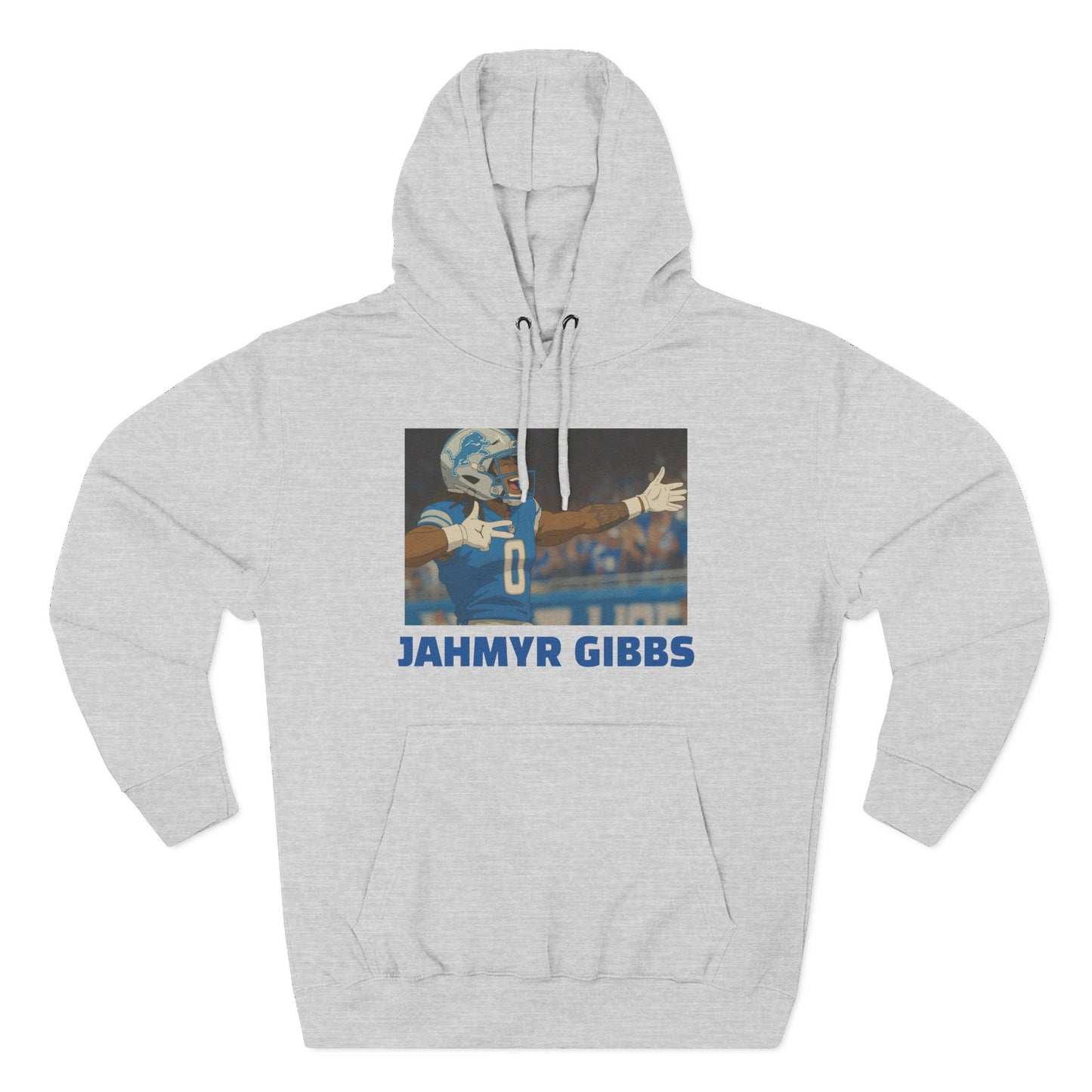 Anime Football 'Jahmyr Gibbs' Three-Panel Fleece Hoodie