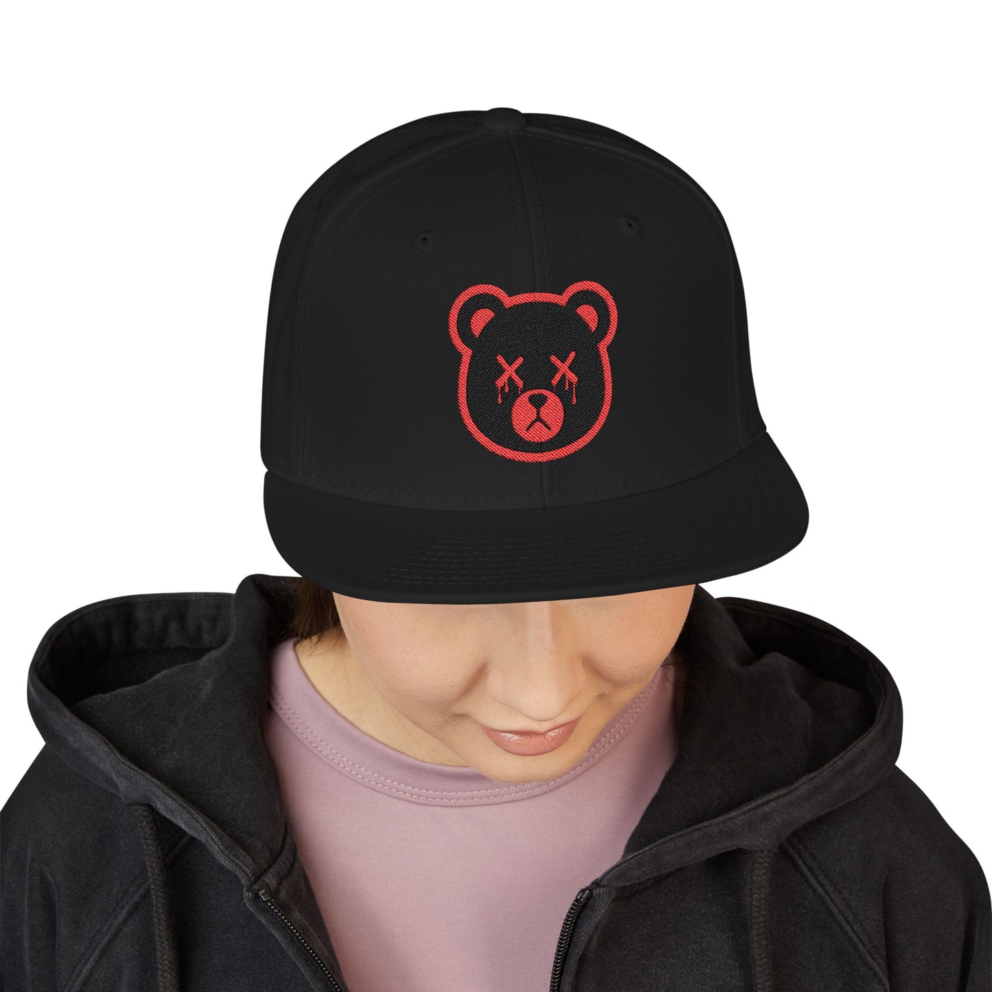 "Wicked Way" Deady Bear Embroidered Snapback Cap