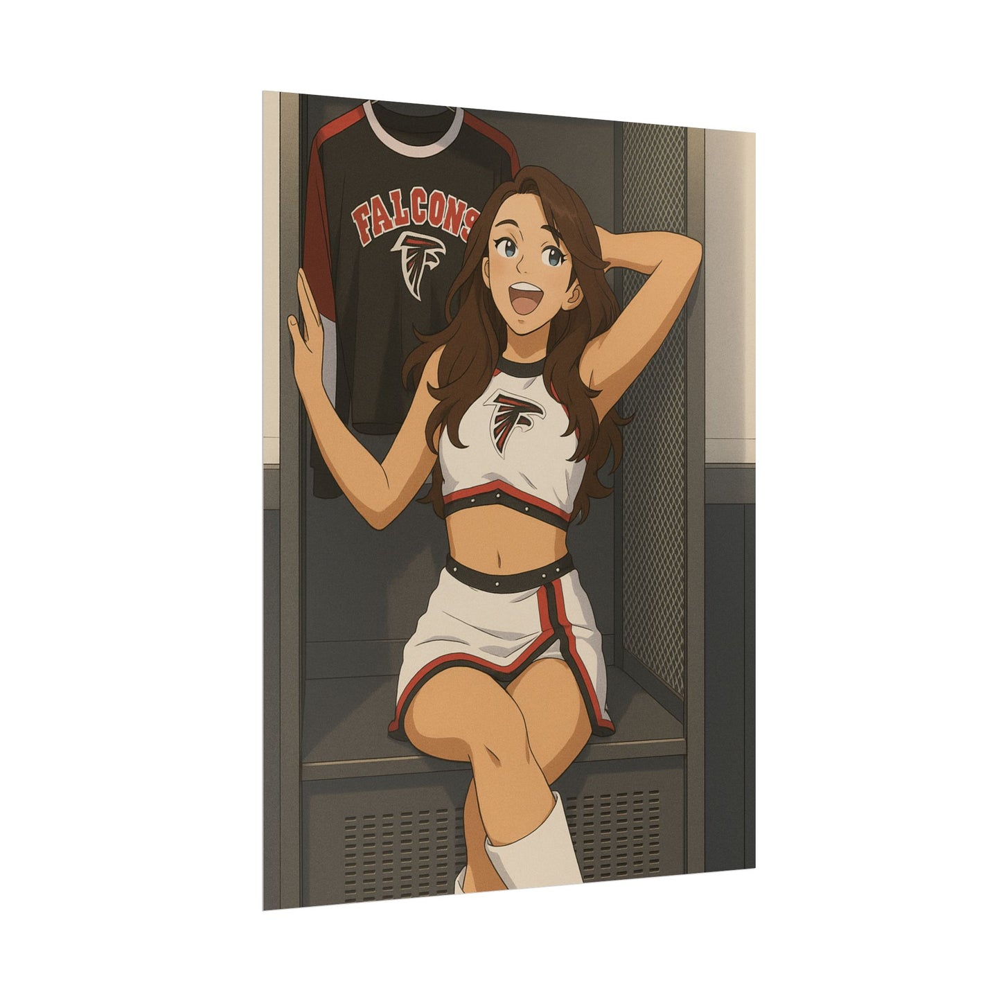 Loco Fits Anime Girls 'Falcons Cheerleader Locker-room ' Poster