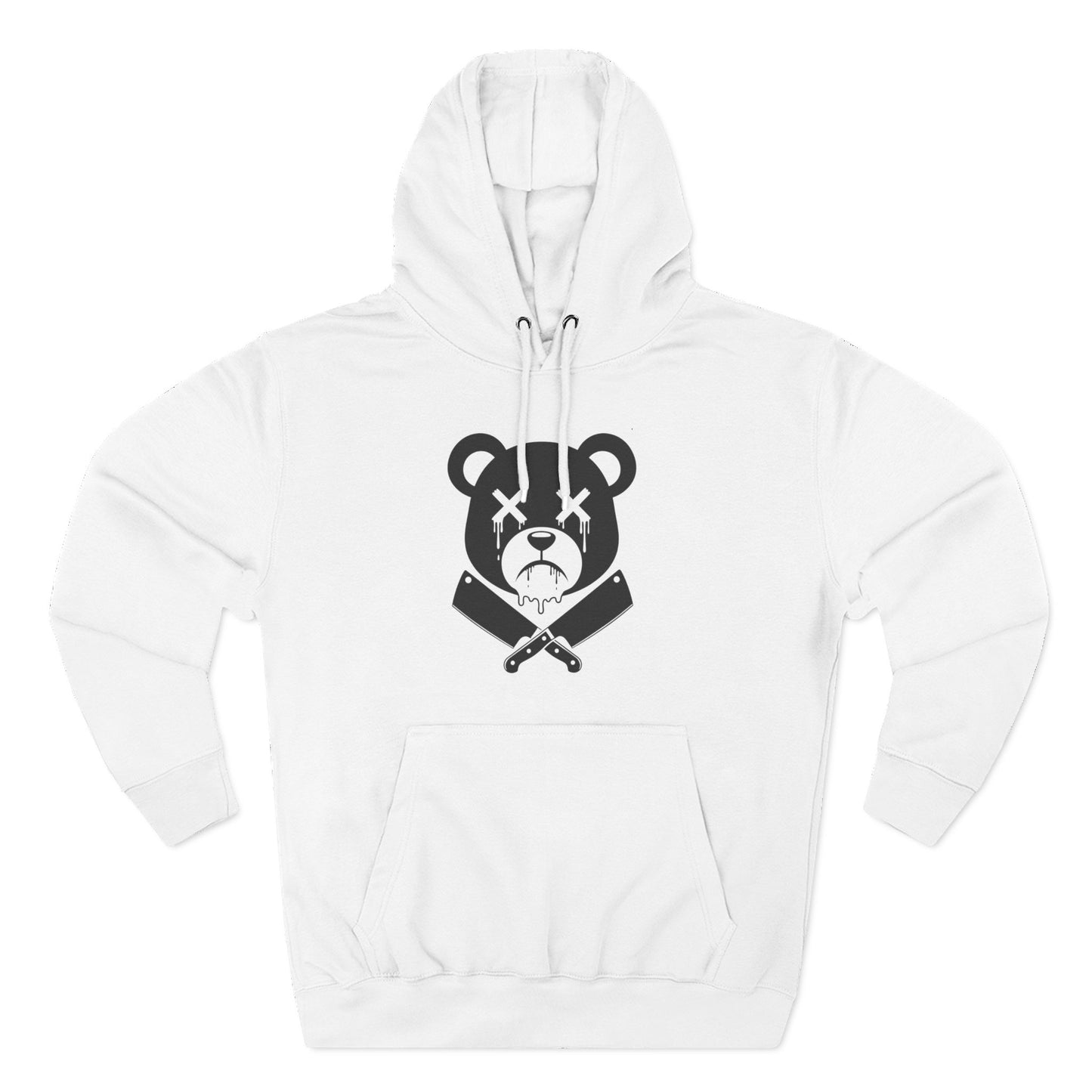 Limited Edition "Wicked Way" Drippy Bear Head Double Butcher Knife Graphic Hoodie