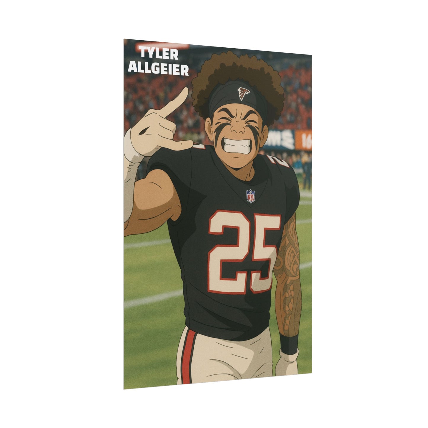 Loco Fits Anime Football 'Tyler Allgeier' Poster