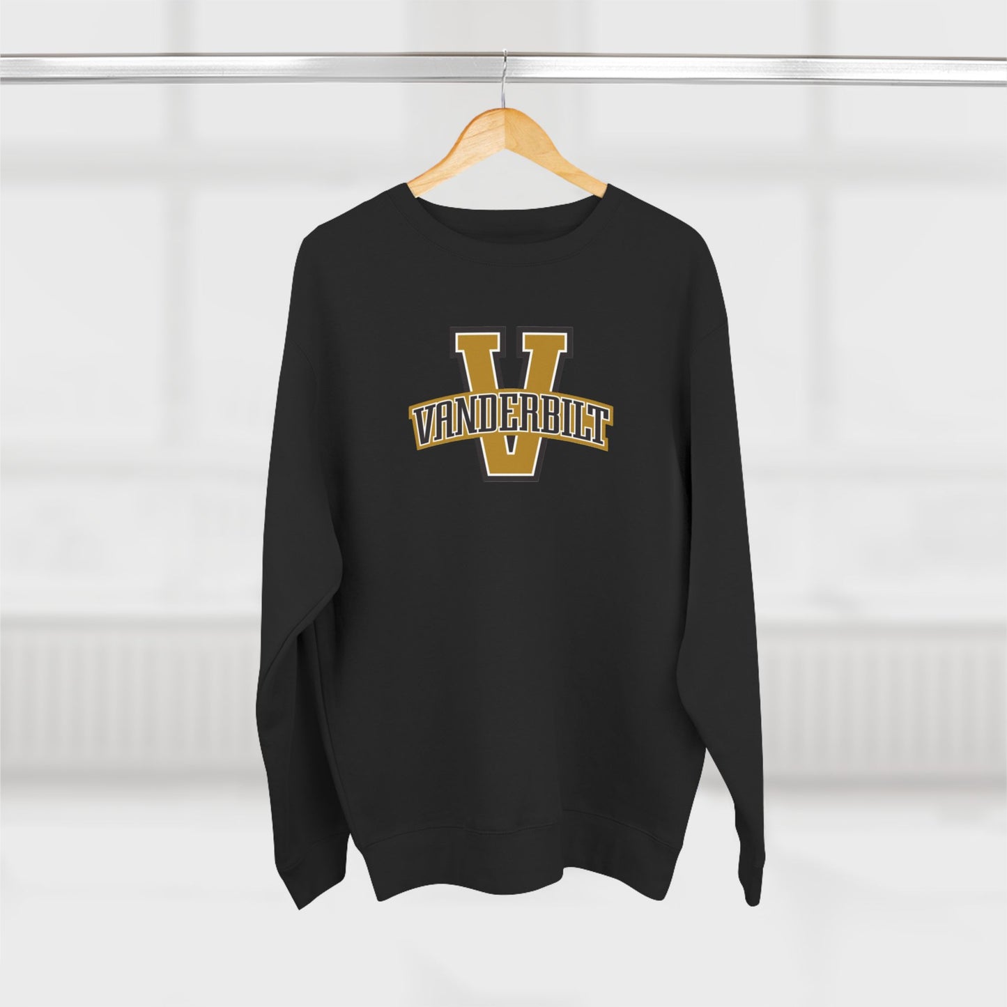 'Vanderbilt V' Cotton Crewneck Sweatshirt