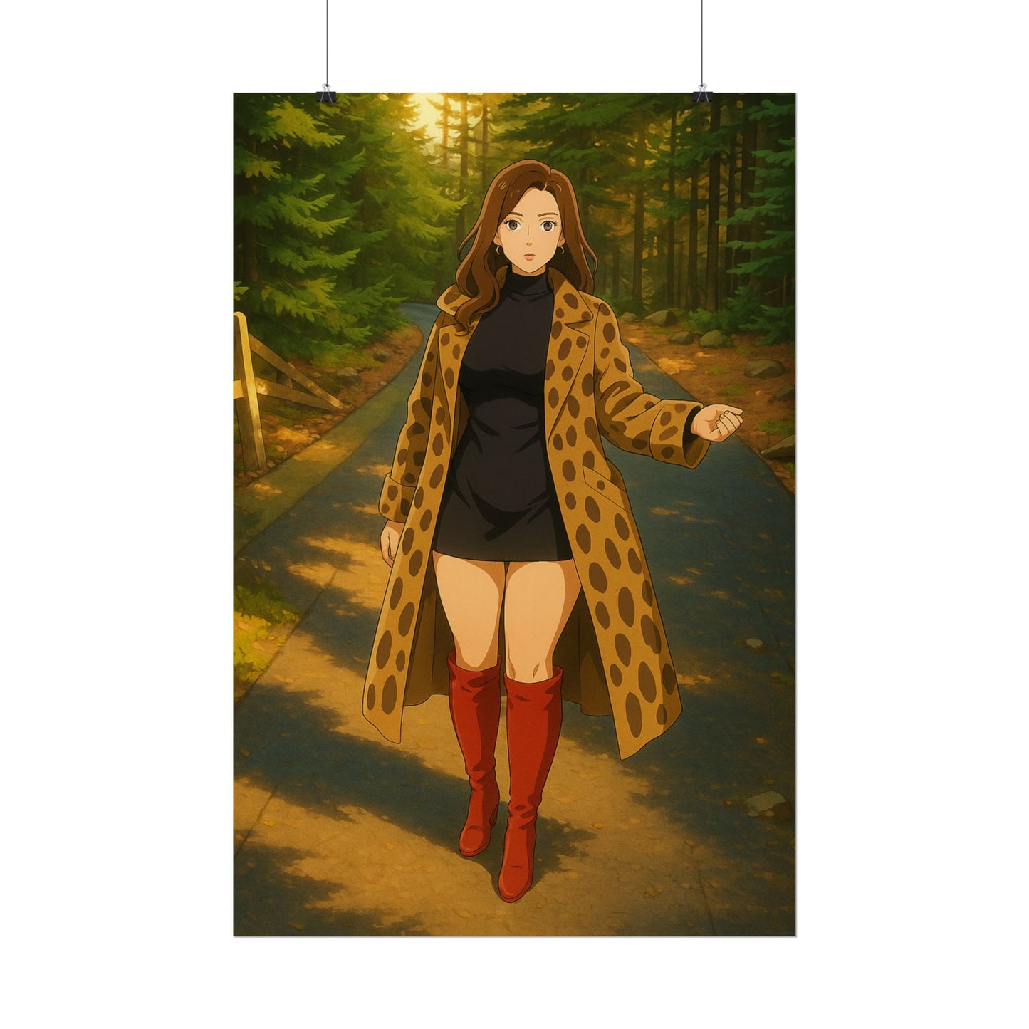 Loco Fits Anime Girls 'Lost in the Woods' Poster