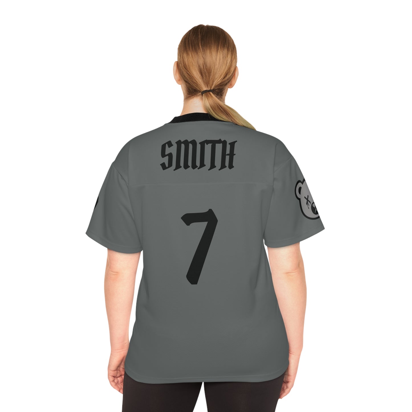 "Wicked Way" #7 Smith Deady Bears Charcoal Football Jersey