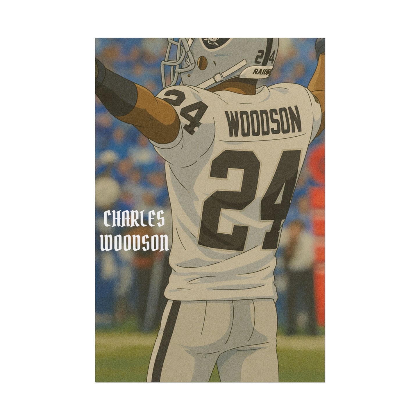 Loco Fits Anime Football 'Charles Woodson' Poster