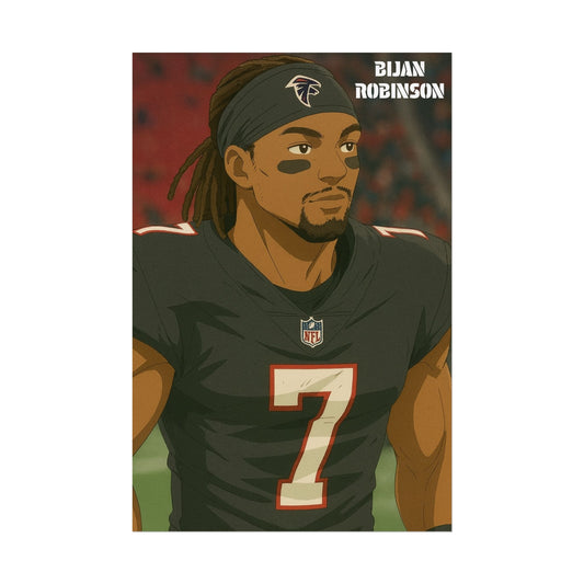 Loco Fits Anime Football 'Bijan Robinson' Poster V2