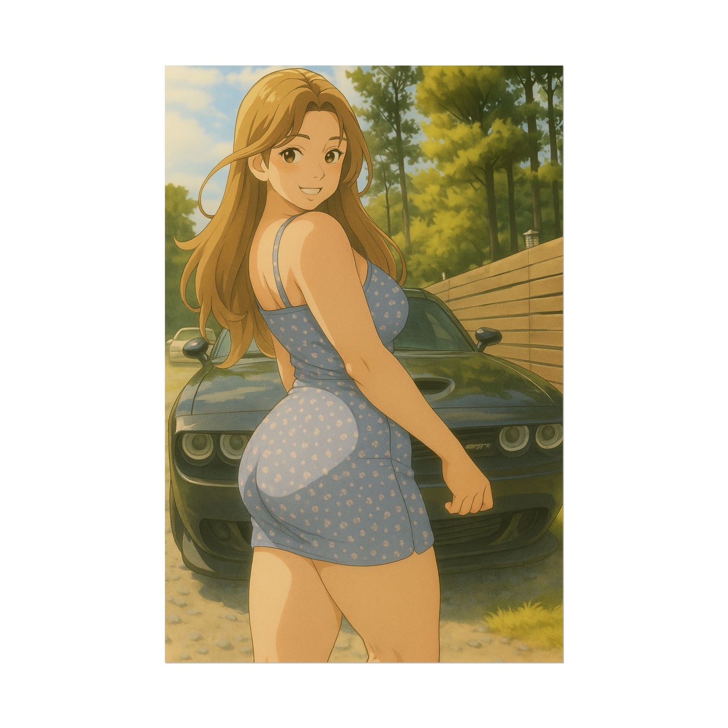 Loco Fits Anime Girls 'Want A Ride' Poster