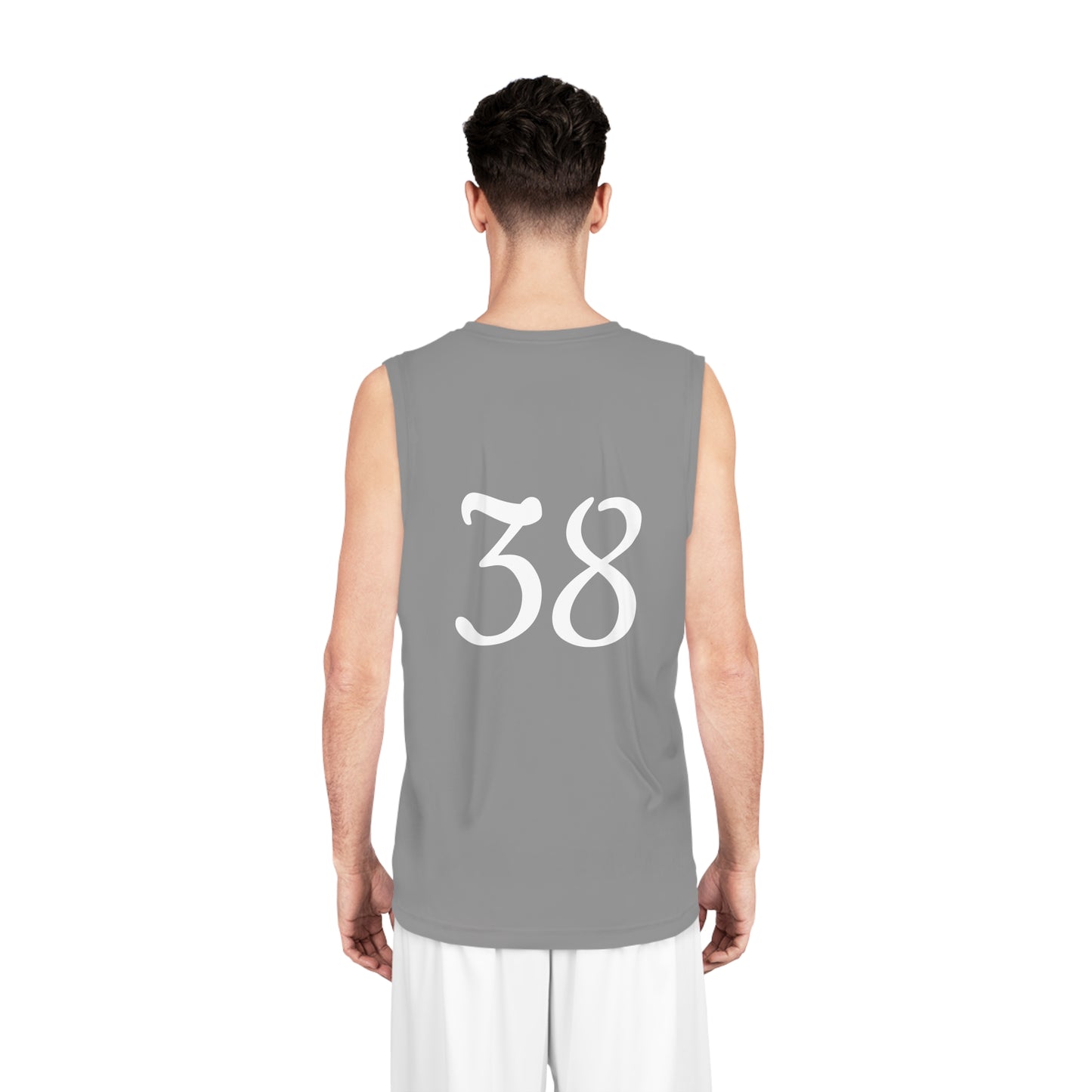 Grey "Hustler Ave" #38 All Business Briefcase Basketball Jersey