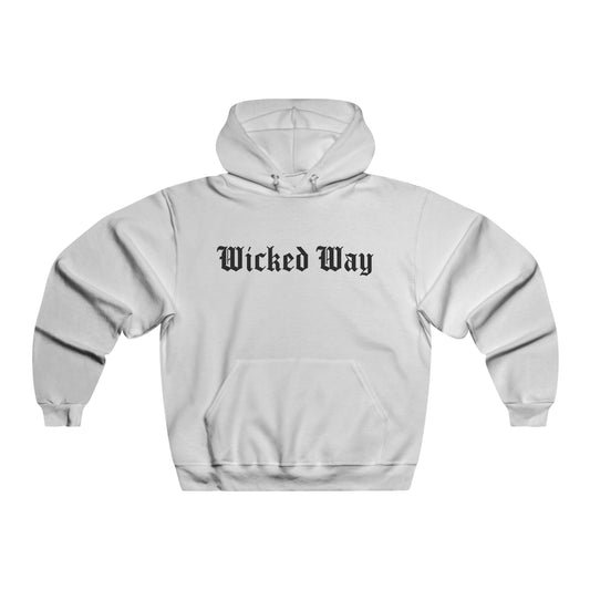 "Wicked Way" Script (front) Dead Bear Head Design (back) Lightweight Hoodie