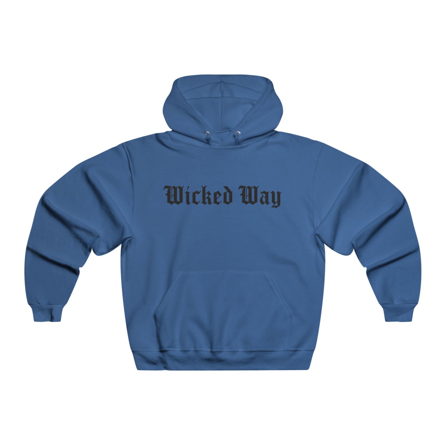 "Wicked Way" Script (front) Dead Bear Head Design (back) Lightweight Hoodie