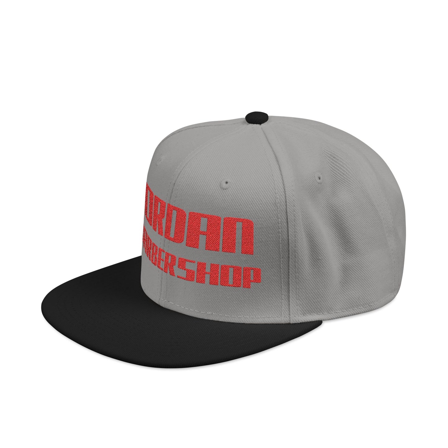 Jordan Barbershop Red Text Snapback