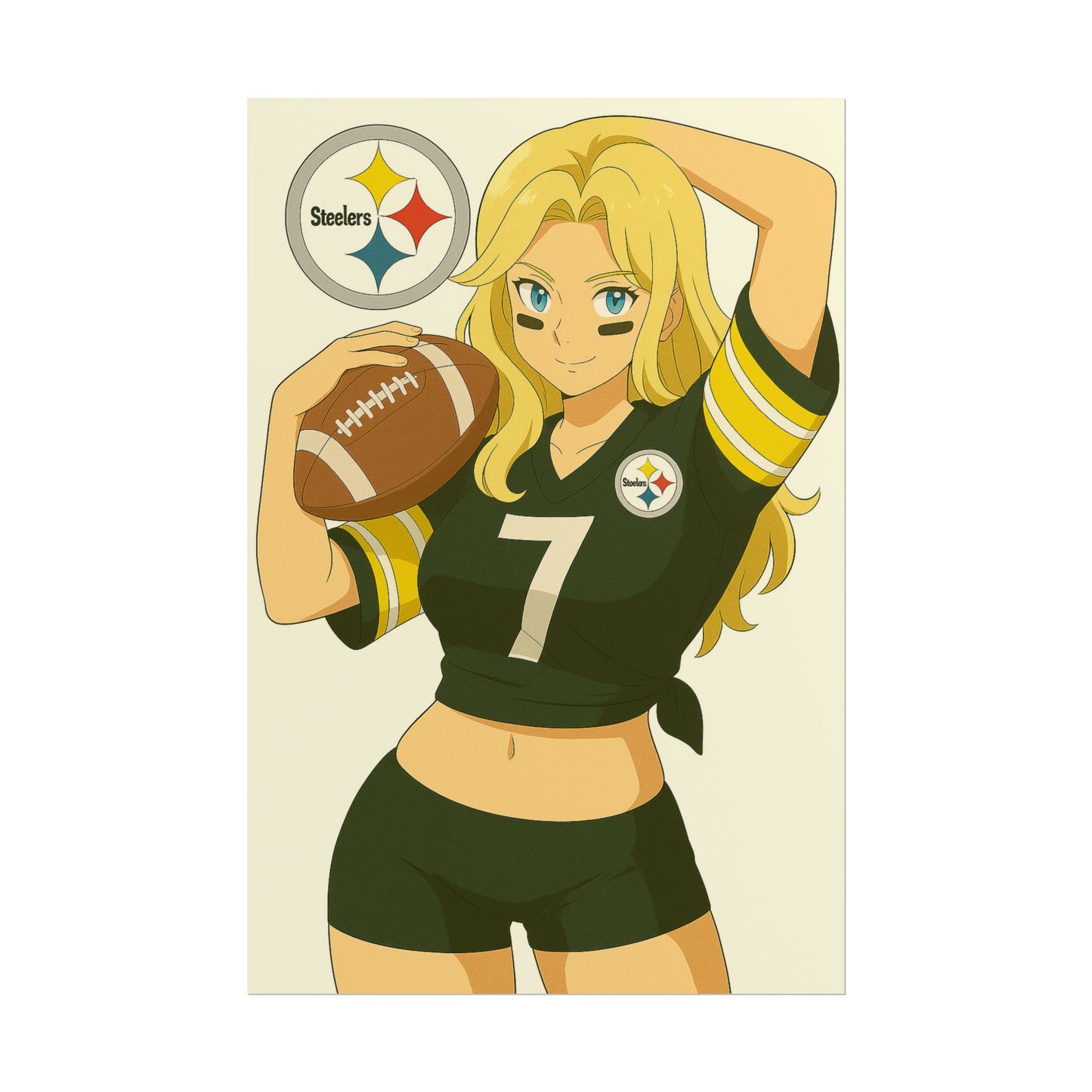 Loco Fits Anime Girls 'Steelers Girl 1' Poster