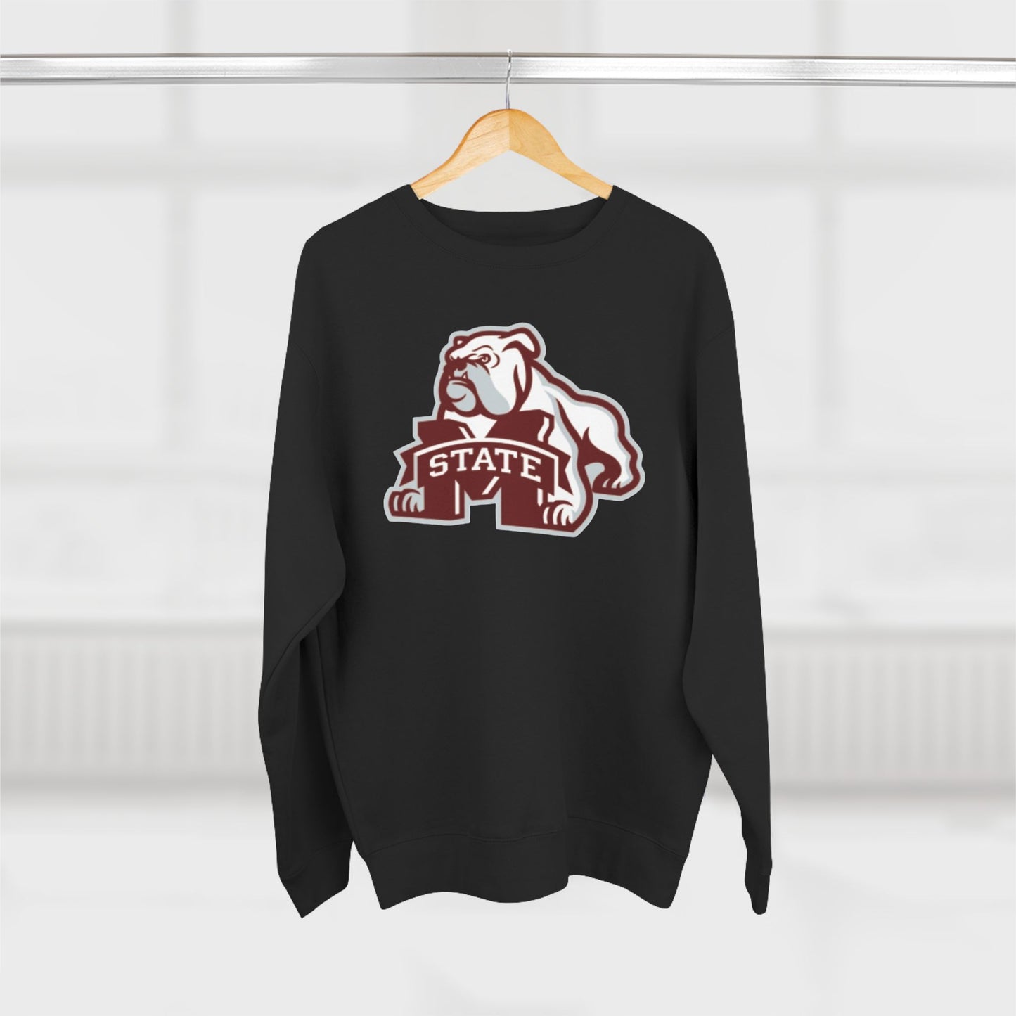 'Mississippi State Bulldog Bully' Cotton Crewneck Sweatshirt