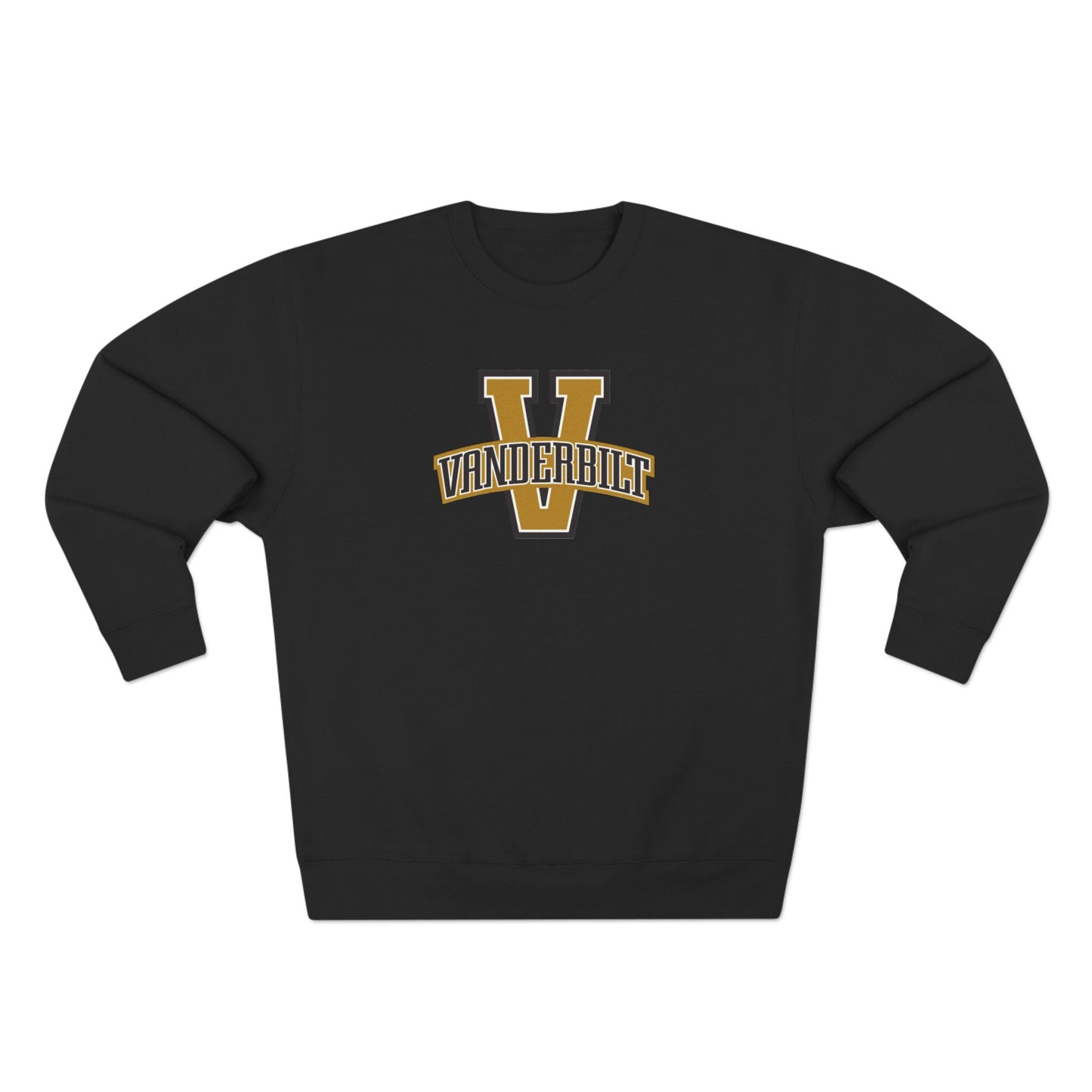 'Vanderbilt V' Cotton Crewneck Sweatshirt