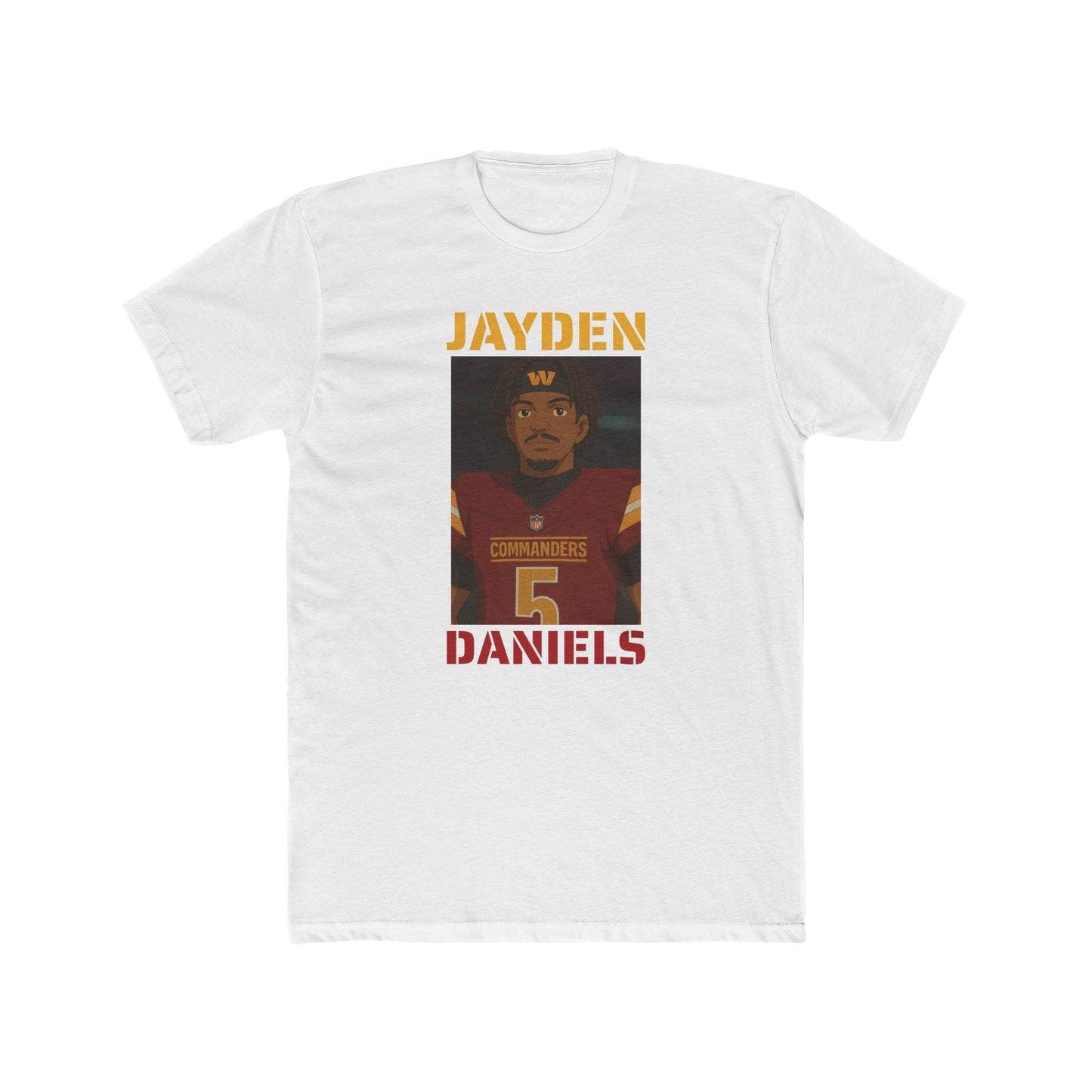 Anime Football 'Jayden Daniels' Cotton Crew Tee