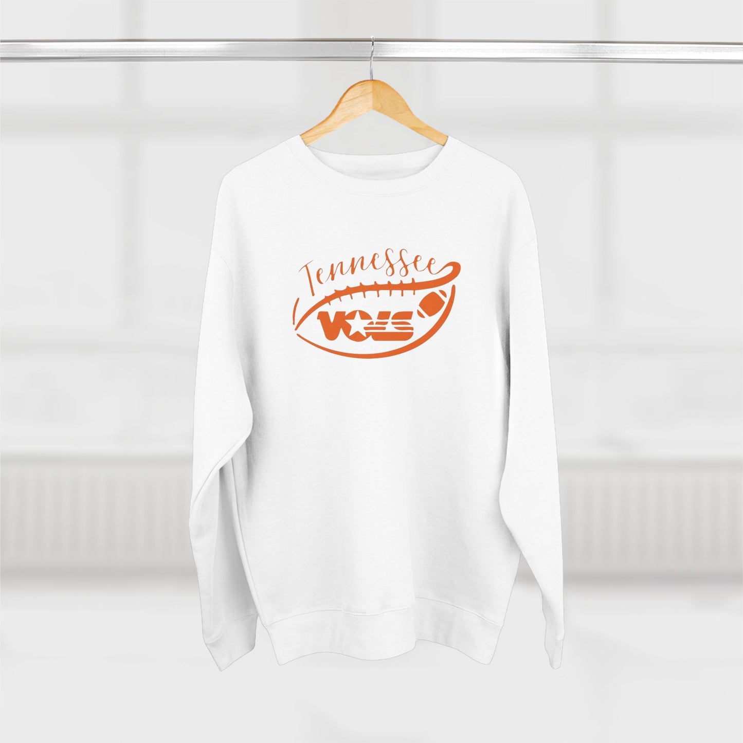 'Tennessee Vols Football' Cotton Crewneck Sweatshirt