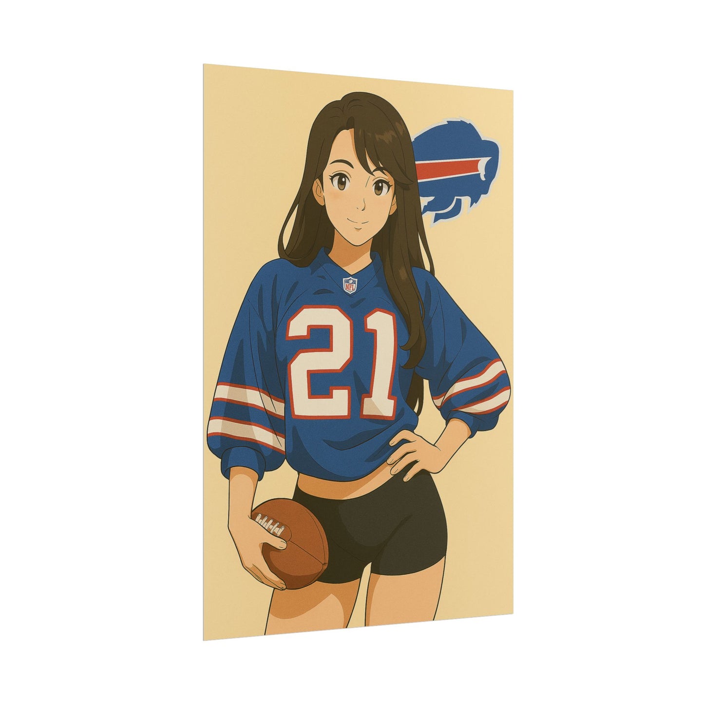 Loco Fits Anime Girls 'Bills Girl 1' Poster