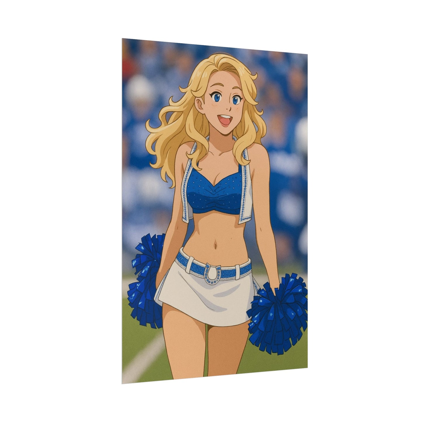 Loco Fits Anime Girls 'Colts Cheerleader On-Field 1' Poster