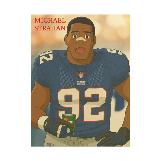 Loco Fits Anime Football 'Michael Strahan' Poster