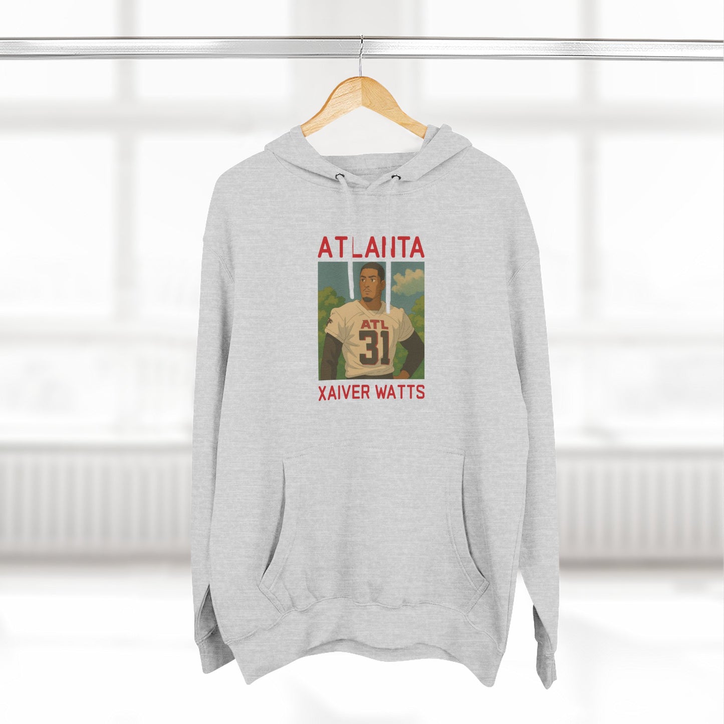 Anime Football 'Atlanta Xaiver Watts' Three-Panel Fleece Hoodie