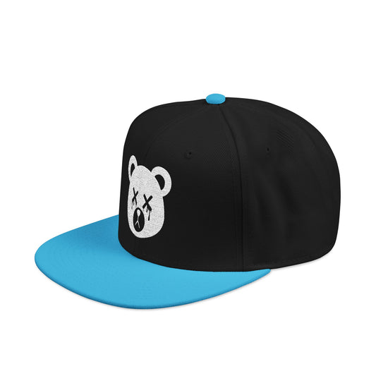 "Wicked Way" Dead Bear Head Alt. White Logo Snapback Hat (Multi Color Options)