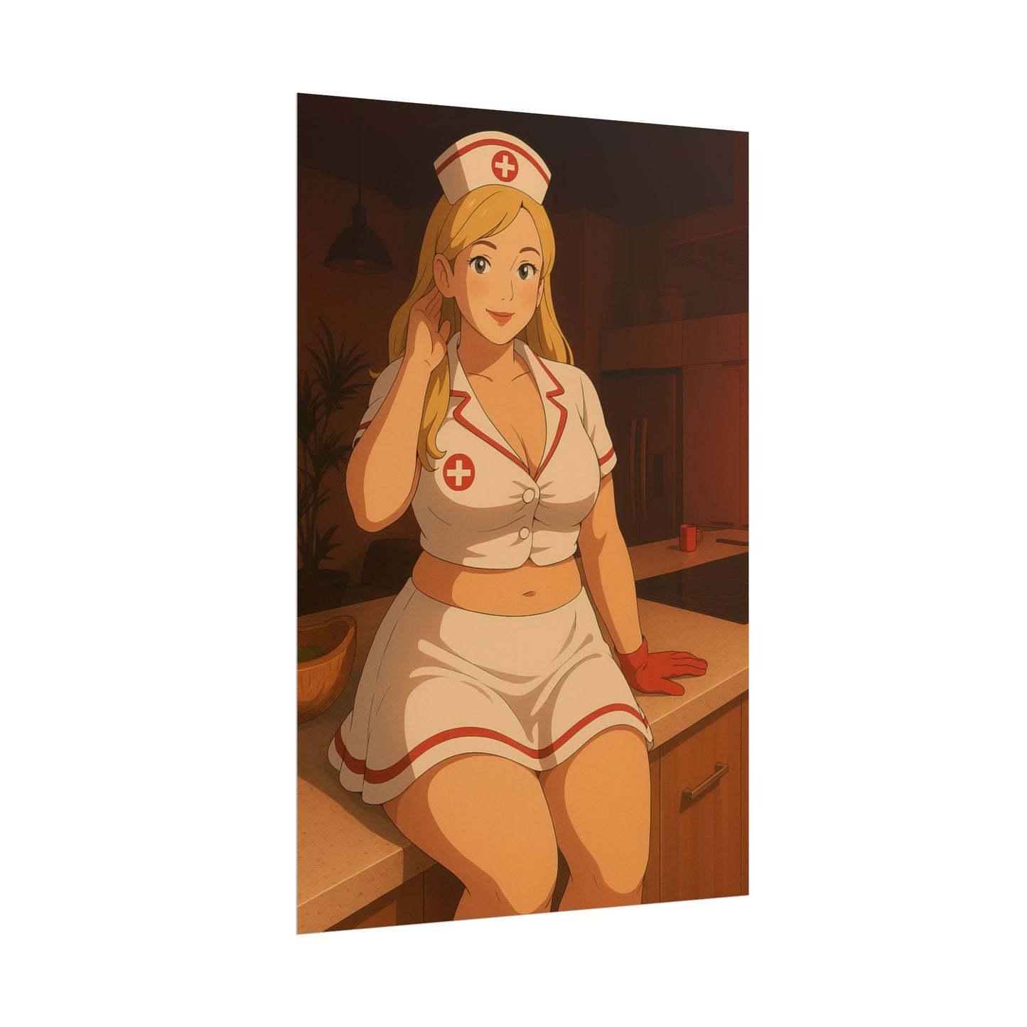 Loco Fits Anime Girls 'Hello Nurse' Poster