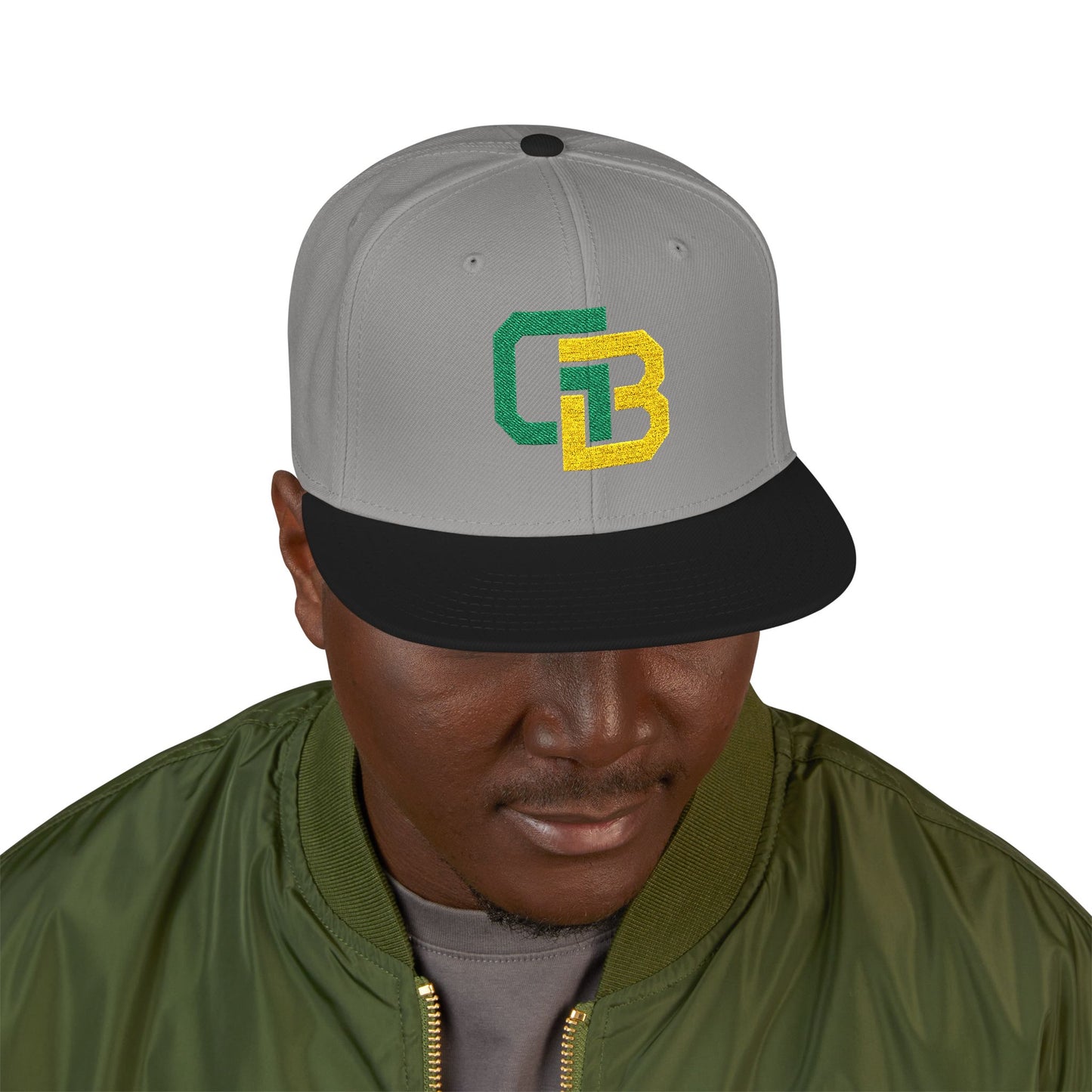 Loco Fits "NFL Green Bay Packers Letters GB Concept Logo" Snapback (Embroidery)