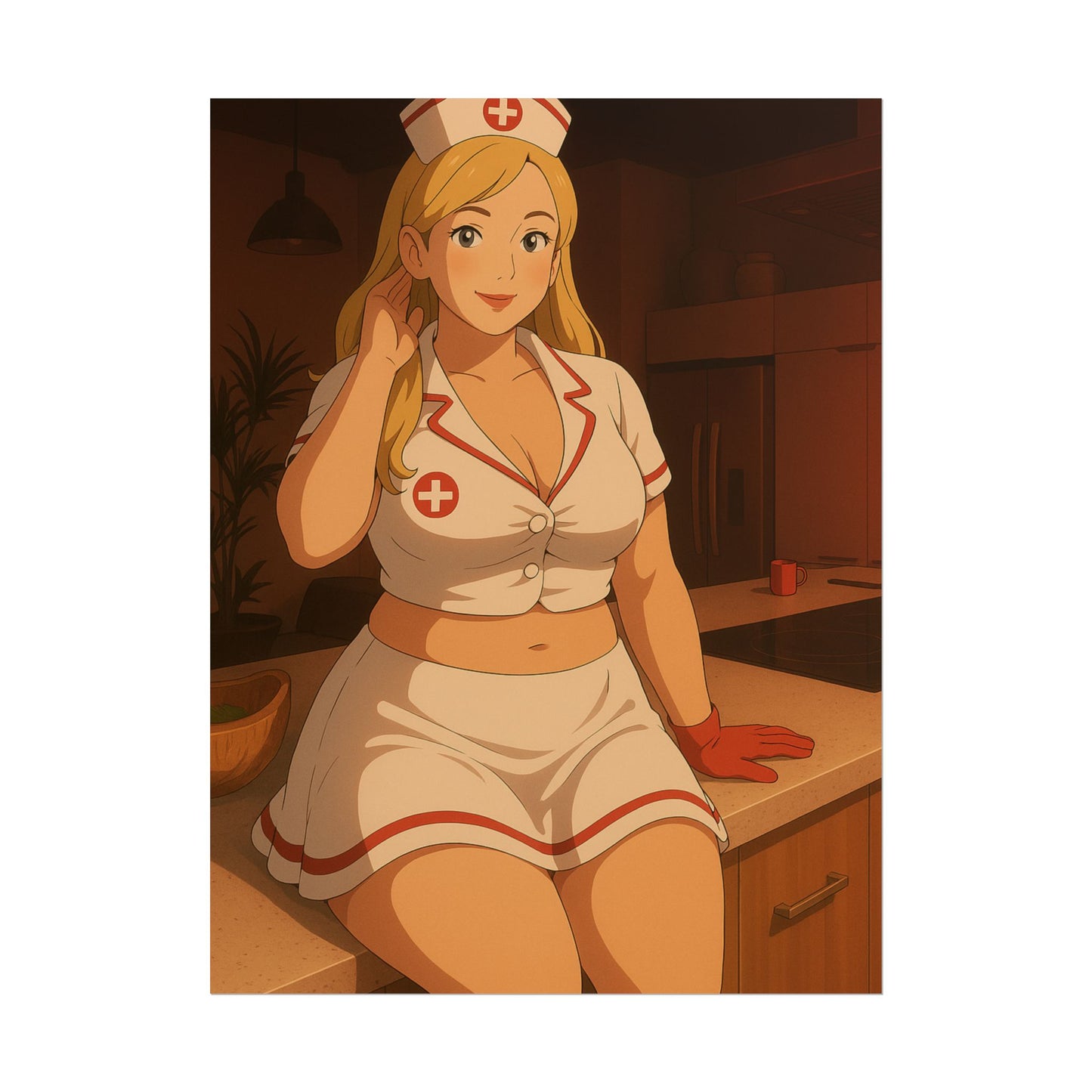 Loco Fits Anime Girls 'Hello Nurse' Poster